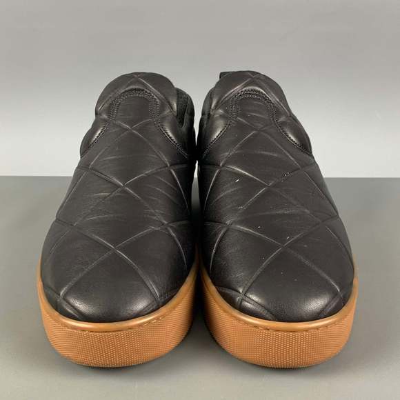 BOTTEGA VENETA The QUILT Black Quilted Leather Slide Loafers - Picture 4 of 7